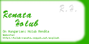 renata holub business card