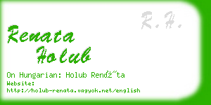 renata holub business card